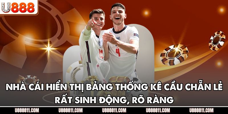 Nhà cái hiển thị bảng thống kê cầu chẵn lẻ rất sinh động, rõ ràng